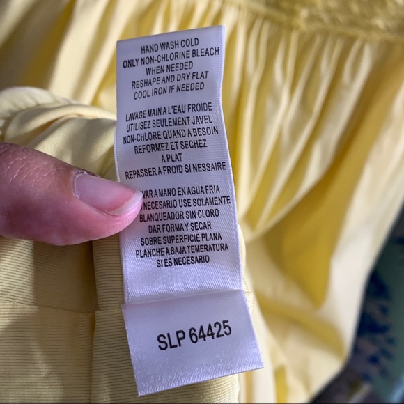 BCBGMaxazria- Yellow Ruffle Sundress size Large - Picture 13 of 13